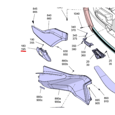Osłona Knagi Lewa BRP Sea-Doo GTX RXT WAKE PRO 18- 291004661 Osłona Knagi Lewa BRP Sea-Doo GTX RXT WAKE PRO 18- 291004661