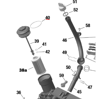 O-ring Uszczelka Pokrywy Filtra Oleju BRP Can-Am 420850482