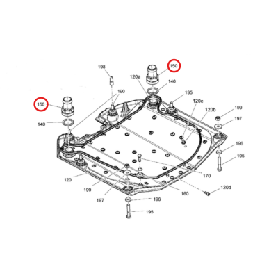 Króciec Płyty Kawitacyjnej BRP Sea-Doo GTI GTR WAKE 293710166