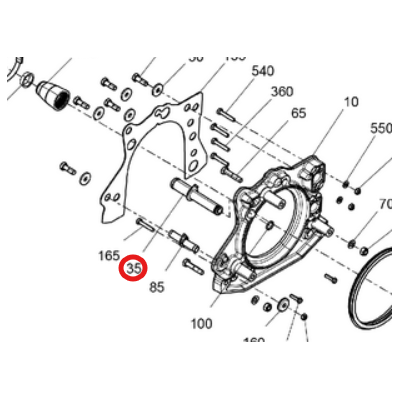Króciec Rurka Support Pompa BRP Sea-Doo Spark 271002377