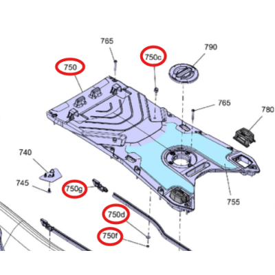 Pokrywa Silnika Klapa Serwisowa BRP Sea-Doo 291005876