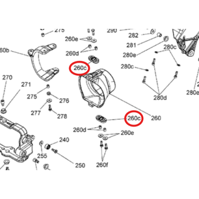 Dystans Plastikowy Dysza Skrętu BRP Sea-Doo 268000058