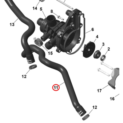 Wąż Przewód Chłodzenia BRP Sea-Doo 300 325 2018+ 420822763