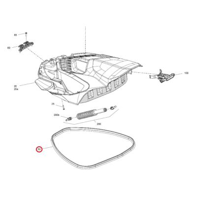 Uszczelka Schowka Dziobowego BRP Sea-Doo GTI GTR RXP WAKE 219704371