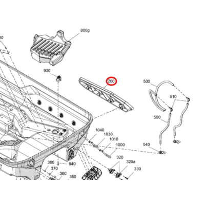 Redan Prawy BRP Sea-Doo RXP RXT 300 325 2021+ 292002391