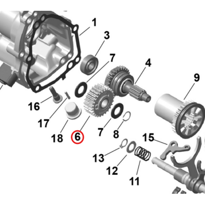 Koło Zębate Zębatka iDF BRP Sea-Doo 420434984