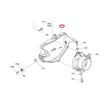 Mocowanie Wspornik Dyszy BRP Sea-Doo 2021+ 268000318