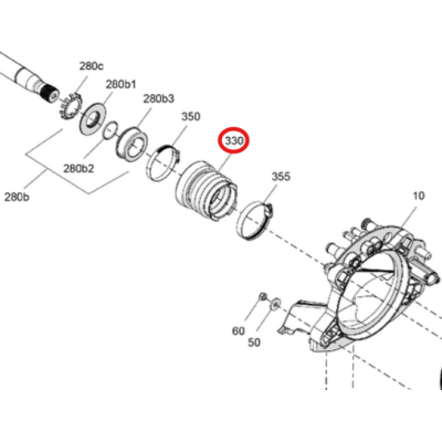 Guma Carbon Osłona Wału BRP Sea-Doo 2025+ 271002448