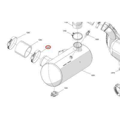 Guma Kolektor Wydechowy Tłumik BRP Sea-Doo Spark 274001453