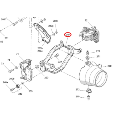 Uchwyt Mocowanie Dyszy BRP Sea-Doo Spark 268000179