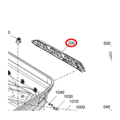 Redan Prawy BRP Sea-Doo GTI GTR GTX RXT WAKE 2018+ 292001953