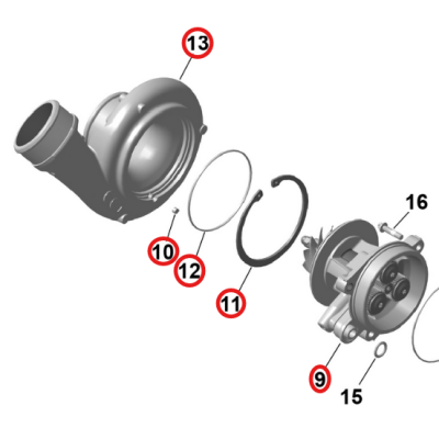 Kompresor BRP Sea-Doo GTX RXP RXT 325 420868017
