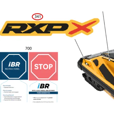 Naklejka RXP X BRP Sea-Doo RXP 300 2023 219906111