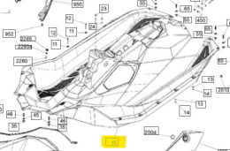 Kadłub środkowy SeaDoo Spark / Spark Trixx NOWY