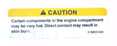 Etykieta Mała Caution Sea-Doo