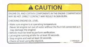 Etykieta Oleju Silnikowego Sea-Doo