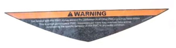 Naklejka Warning Sea-Doo