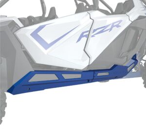 Niskoprofilowe Osłony progów Polaris RZR (niebieskie)