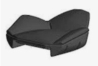Oparcie fotela Polaris RZR (Pomarańczowe)