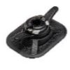 CleatPort RIBMount 3M VHB Black - podstawa do montażu na pontonach komplet+mocowanie do linki czarny