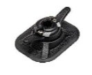 CleatPort RIBMount 3M VHB Black - podstawa do montażu na pontonach komplet+mocowanie do linki czarny