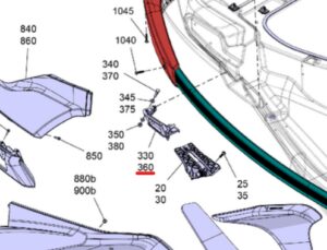 Prawa Knaga Sea-Doo GTX RXT Wake Pro 18-