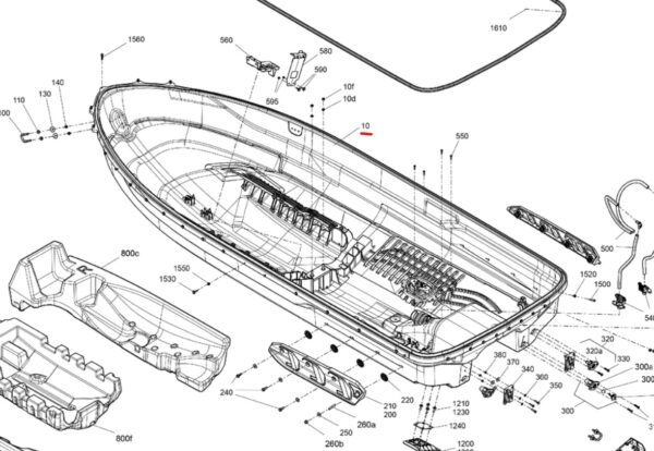 Kadłub Dolny BRP Sea-Doo GTI GTR WAKE 130 170 230 2021-2023