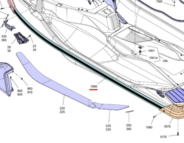 Listwa Boczna Lewa Prawa BRP Sea-Doo