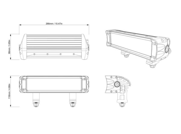 Lampa Double Stacked LED Light Bar Przód BRP Can-Am