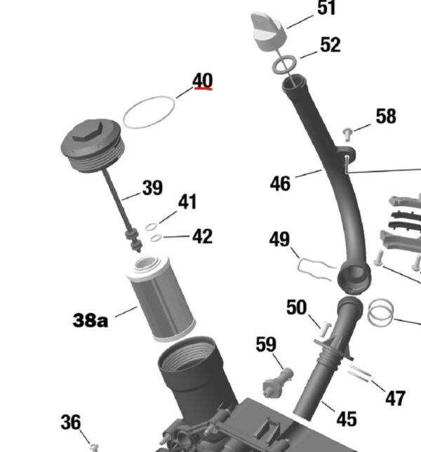 O-ring Uszczelka Pokrywy Filtra Oleju BRP Can-Am