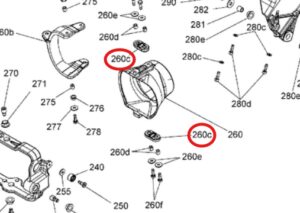 Dystans Plastikowy Dysza Skrętu BRP Sea-Doo