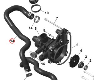 Wąż Przewód Pompy Wody BRP Sea-Doo 300 325 2020+