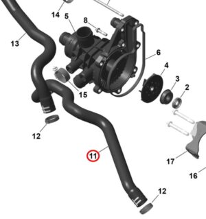 Wąż Przewód Chłodzenia BRP Sea-Doo 300 325 2018+