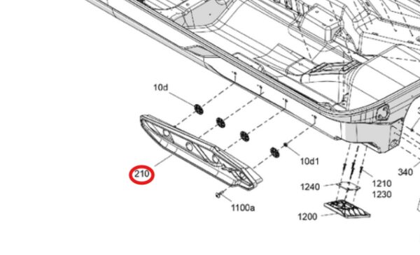 Redan Lewy BRP Sea-Doo RXP RXT 300 325 2021+