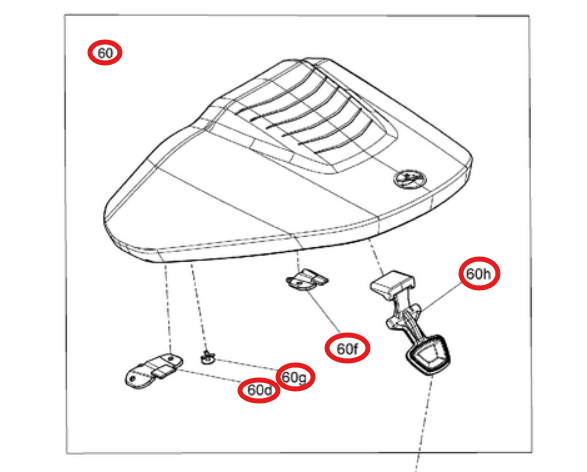 Oparcie Fotel BRP Sea-Doo RXP 300 325 2021-2024