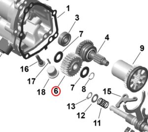 Koło Zębate Zębatka iDF BRP Sea-Doo
