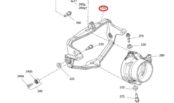 Mocowanie Wspornik Dyszy BRP Sea-Doo 2021+