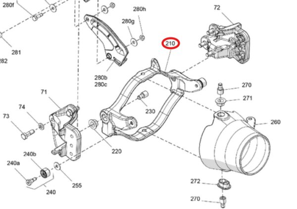 Uchwyt Mocowanie Dyszy BRP Sea-Doo Spark