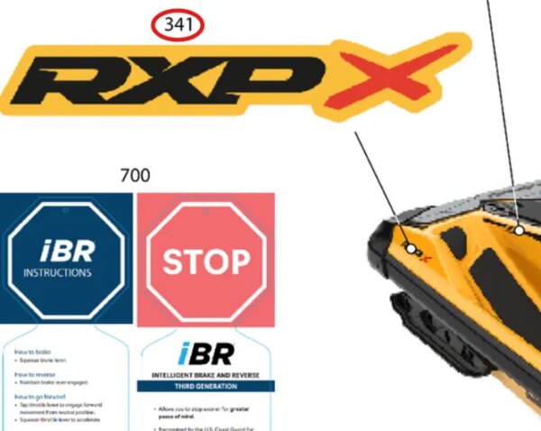 Naklejka RXP X BRP Sea-Doo RXP 300 2023