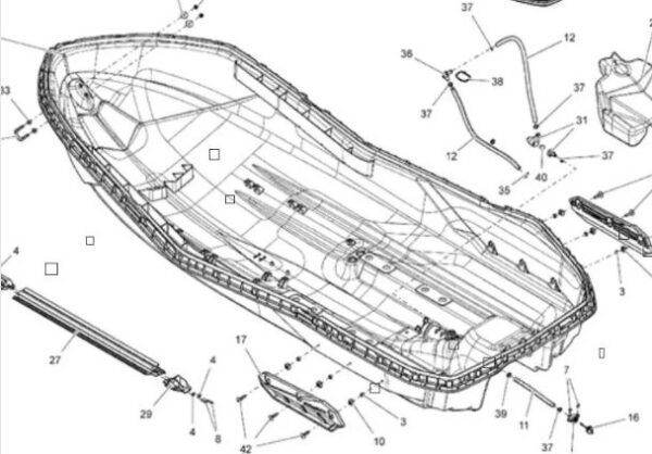 Kadłub Dolny BRP Sea-Doo Spark 14-23