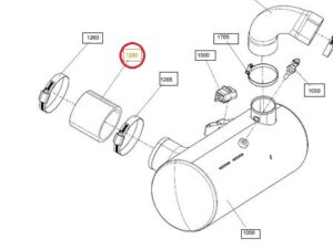 Przewód Wydechowy Guma Kolektor Tłumik BRP Sea-Doo GTI 90 Spark 14-