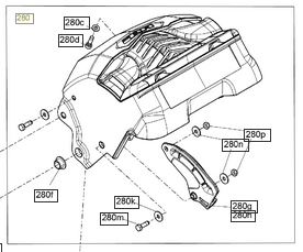 Klapa iBR Rewersu BRP Sea-Doo Spark 17-23